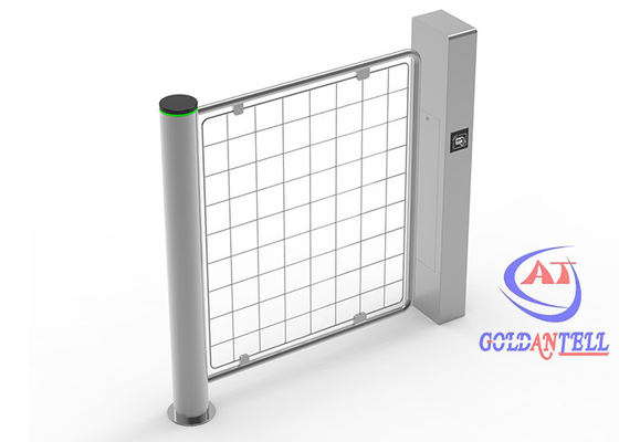 Vertical Security Turnstile Gate RFID Card Open Cargo Stainless Steel Customized Door