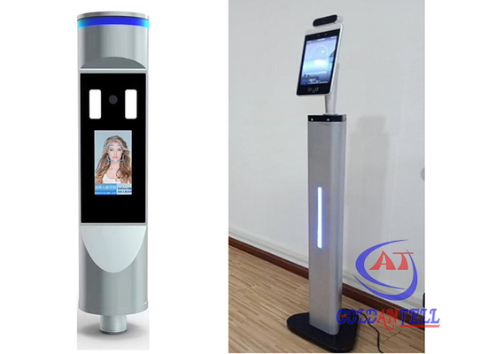 Body Temperature Measuring Facial Recognition Turnstile With 3d Camera Digital Touchless Biometrics Time Attendance