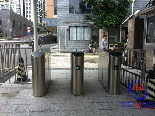 Metro / Subway Automatic Flap Barrier Gate With Led Reminder And Access Control System