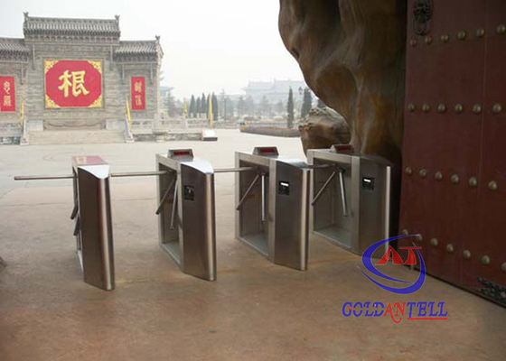 Semi-automatic Waist High Tripod Turnstile Gate , All In One Access Control Turnstile