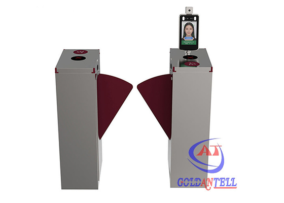 Pedestrian Flap Turnstile Barrier Security Barrier Gate With Facial Recognition