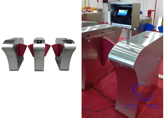 Bidirectional nfc access control turnstile enter insert card exit card acceptor flap turnstile