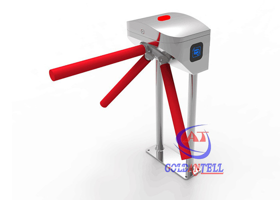 Semi - Automatic Tripod Turnstile Gate AC220V/110V With ZKteco Access Control System