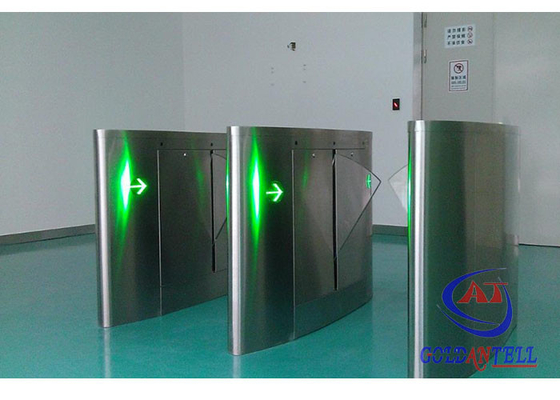 Rfid Card Reader Flap Barrier Gate Security Programmable Turnstiles For Library System