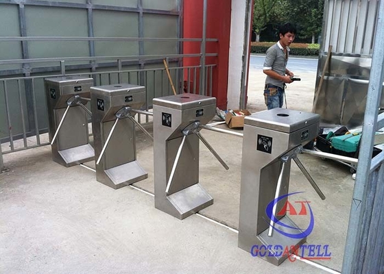 Waterproof Outdoor Vertical Tripod Turnstile Waist High RFID Card For Movie Theaters