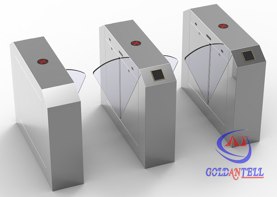 Half Height Infrared access control Flap Barrier Gate Manual Card Collecting Turnstile