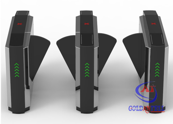 304 SUS Automatic Systems Turnstiles Speedlanes With Barcode Reader Identification