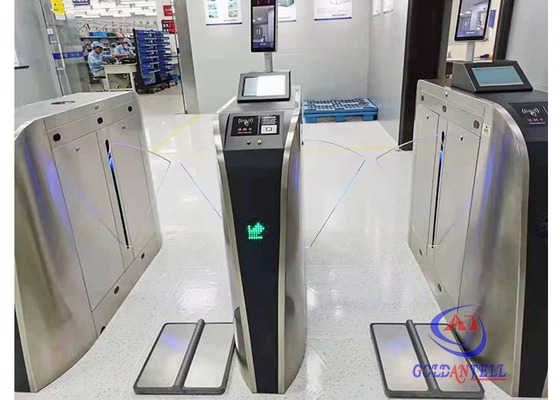 304 Stainless Steel Esd Pedestrian Turnstile Intelligent Barrier Gate