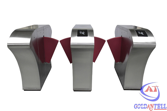 CE Approved Flap Barrier Gate With IR Sentor Function To Prevent Pinch / Trailing / Retrograde