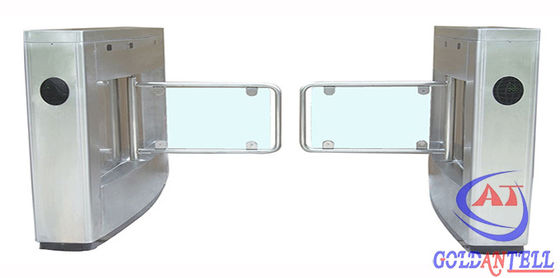 Semi Automatic Control Passager Security Pedestrian Swing Barrier RS485 / TCP / IP Interface