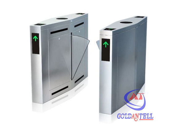 Entrance Exit Outdoor Flap Barrier Gate , Automatic Waterproof Flap Barrier for Exit Attendance
