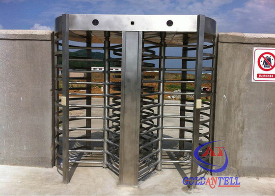Factory Supply Security Full High Turnstile , Customize Full Height Turnstile With RFID / Biometric System