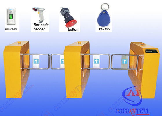 50HZ Access Control turnstile security gates With Infrared Rays RS485 Interface