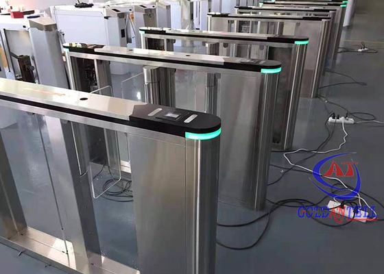 AC / DC Security Turnstile Gate With RFID Fingerprint Facial Recognition Access Control