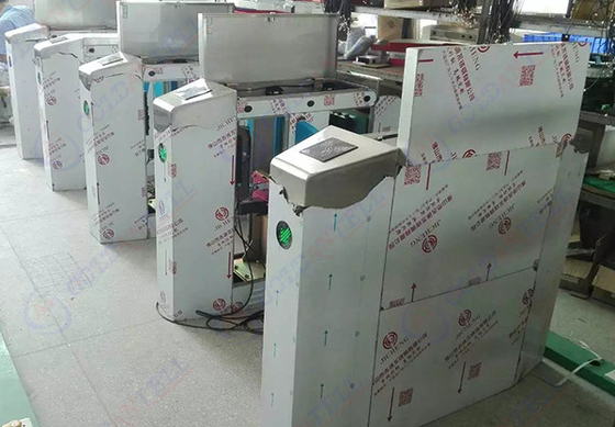 Passage optical Flap Barrier Gate , bi directional Bus half height turnstile sound Alarm