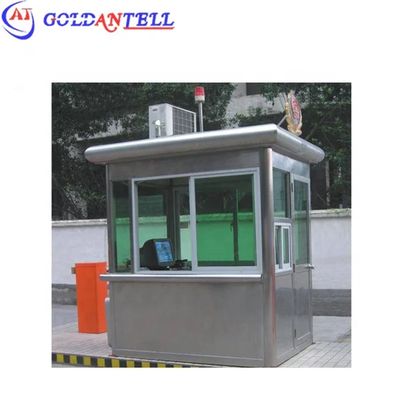 Steel Security Guard House Portable Building Post Prefab Home Antisepsis Spraying Treatment