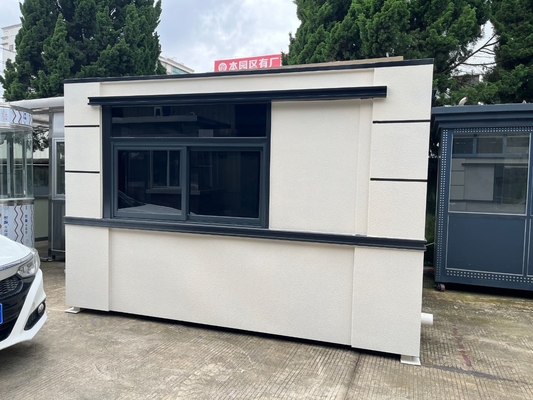 Durable Enviroment Friendly 8.3 Earthquake Resistance Optional Window Toll Booth With Bathroom