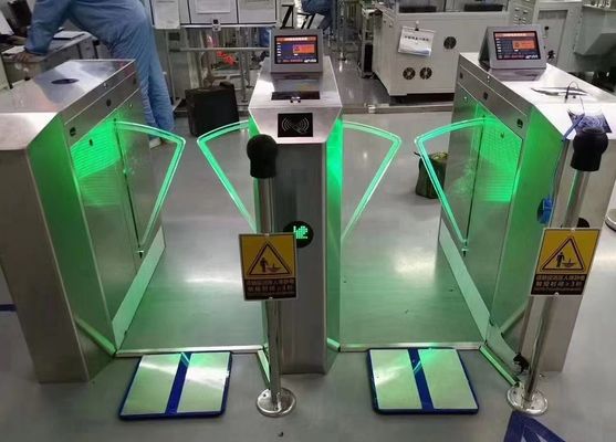 Security Swing Barrier Turnstile with ESD Tester System Stainless Steel ESD Wristband Tester