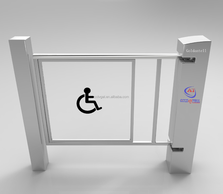 90cm Wide Swing Turnstile Gate with Biometric Access Control