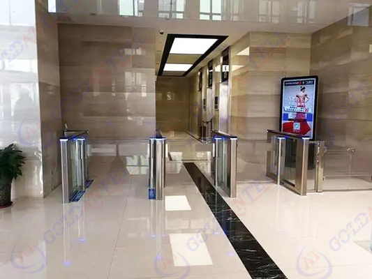 304 Stainless Steel Swing Turnstile with Facial Recognition Access