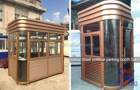 High Standard Elegant Security Guard House Cabin Toll Booth For Garden Optional Window Customizable Security Booth Designed For Various Environments