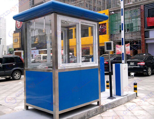 Composite Panels Steel Security Guard House Customizable Gross Weight 320KG 550KG Depend Size Weather Resistant Security Shelter