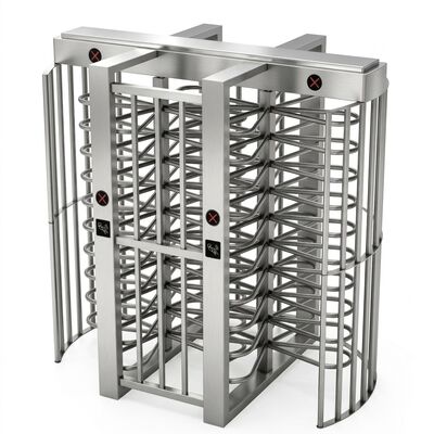 51=Four-arm 90 Degree Full Height Turnstile Heavy Duty Solenoid Locking High Security Gate for Military and Power Plant CE