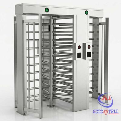 Twin-Lane Full Height Turnstile Thermal Health Screening NFC Ticket Validator for Mass Flow Event Access Control CE