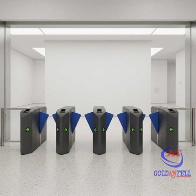 Paperless Entry Flap Turnstile AI Multi-modal Biometric Face and Fingerprint Access for Digital Tourist Hub and Events CE