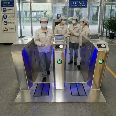 Security Swing Barrier Turnstile with ESD Tester System Stainless Steel ESD Wristband Tester