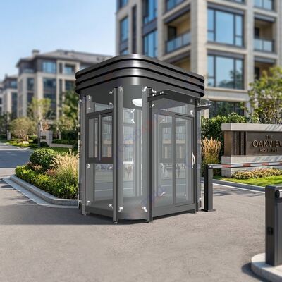 Outdoor Portable Movabl Luxtry Security Guard Prefabricated Security Booth Post Cabin