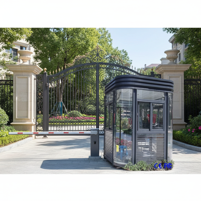 Outdoor Portable Movabl Luxtry Security Guard Prefabricated Security Booth Post Cabin