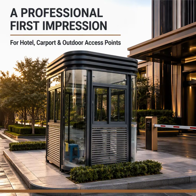 Outdoor Portable Movabl Luxtry Security Guard Prefabricated Security Booth Post Cabin