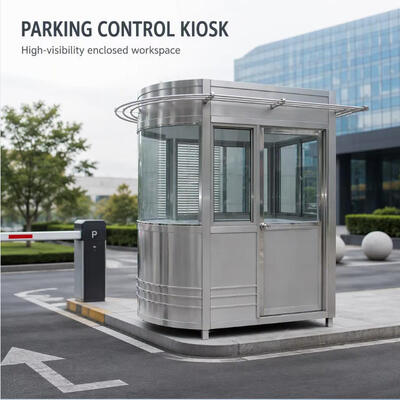 Portable Stainless Steel Prefabricated Sentry Box Toll Booth Kiosk Shed Custom Size Design