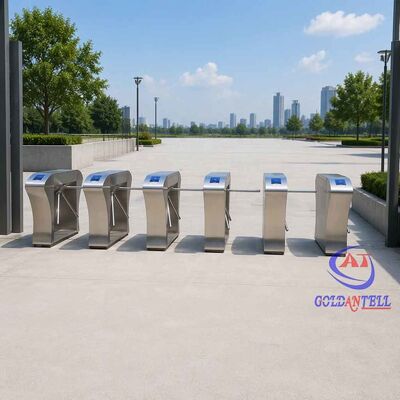 Brushless Fingerprint Tripod Turnstile Dual RFID Reader Access Control for Business Center and Coworking Space CE