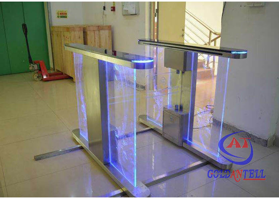 SS304 Card Dispenser Remote Control 0.2s Swing Barrier Gate