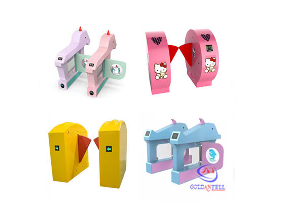 School Kindergarten Swing Barrier Gate bi directional turnstile RFID Card