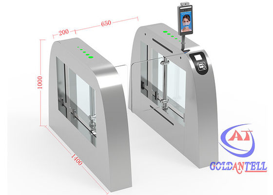 Safety Access Control Facial Recognition Turnstile High Security With Thermal Camera