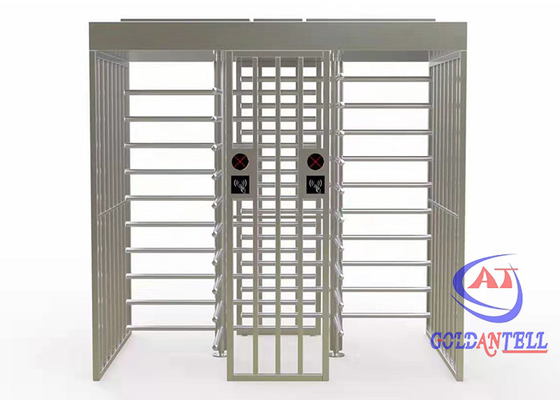 Security Full Height Turnstile Gate Dual Lane Bi Directional For Prison