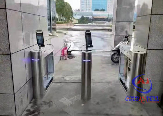 Waterproof Security Tripod Turnstile Gate Standalone Face Recognition For Library