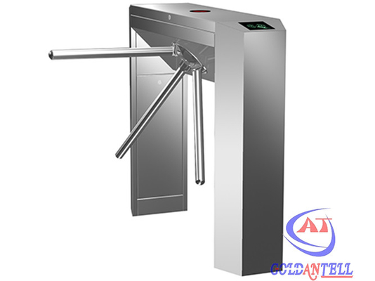 Bidirectional Pedestrian Tripod Turnstile Gate With Access Control System / LED Indicator Lamp / Alarm Light