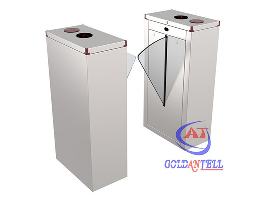 Pedestrian Flap Turnstile Barrier Security Barrier Gate With Facial Recognition