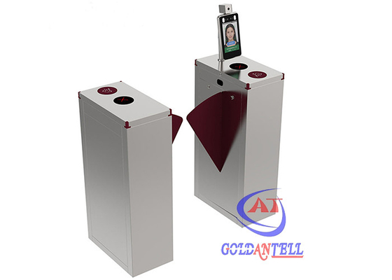 Pedestrian Flap Turnstile Barrier Security Barrier Gate With Facial Recognition