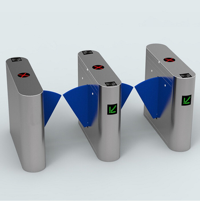 50w Indoor Outdoor Turnstile Web Based IP Biometric Acess Automated Security Gates