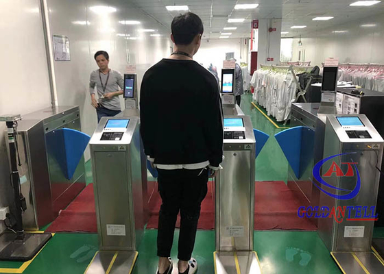 Electric Flap Barrier Turnstile Speed ESD Facial Scan Screen Control Software