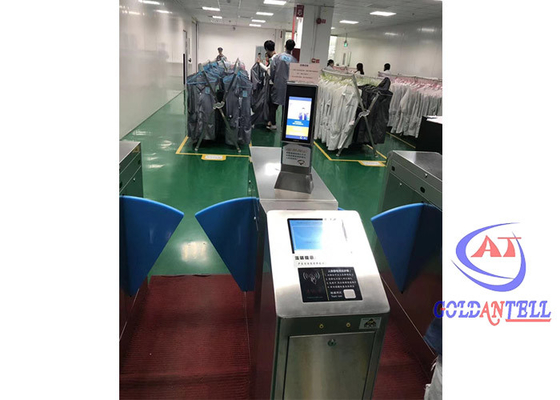 Electric Flap Barrier Turnstile Speed ESD Facial Scan Screen Control Software