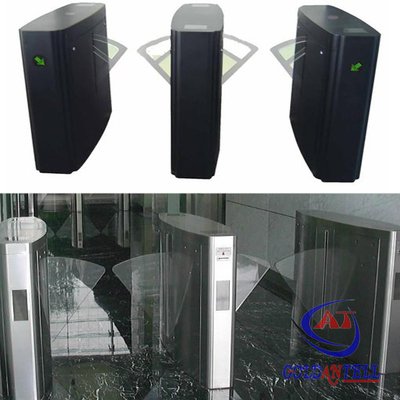 Retractable Flap Barrier Gate in shock absorber visitor management system