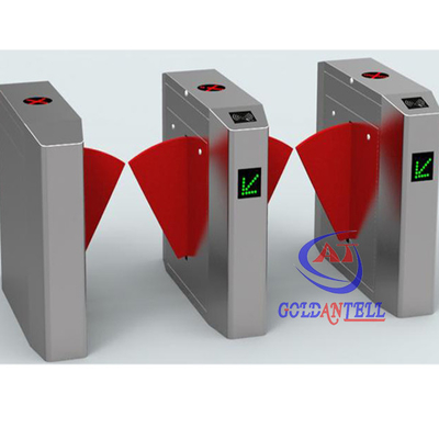 Remote control security controlled access turnstiles with IR retractable arm