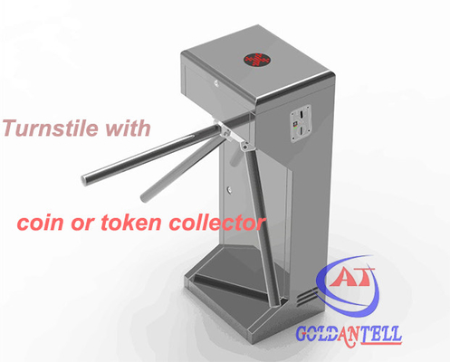 Half Height Coin or Token Operated turnstile entrance gates for Swimming Pool Entrance