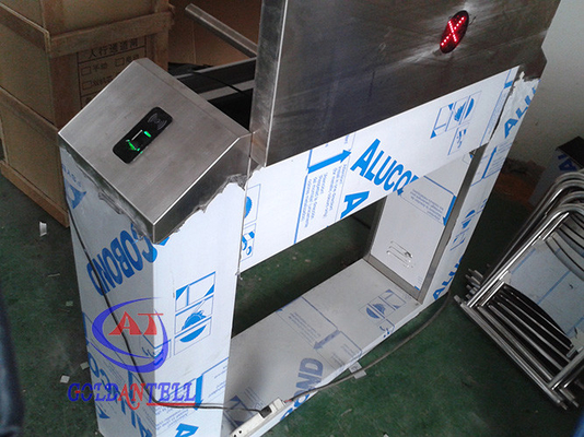 Automatically Tripod Turnstile Gate , Rotary drop arm barrier Fingerprint Recognition Controlled